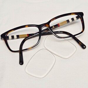 Burberry Dark Havana B2199 3002 53-17-145 Frames Preppy Classic Rectangle Brown
